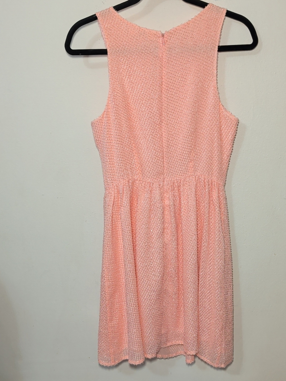 BB Dakota Pink Textured Sleeveless Fit & Flare Dress Fairycore Balletcore Size 2 - Picture 5 of 5